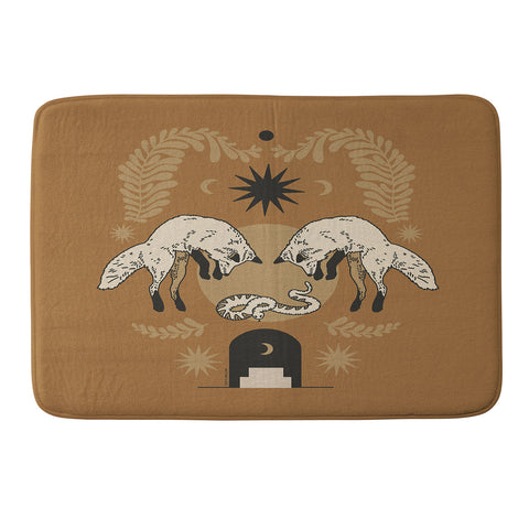 Iveta Abolina Celestial Fox Sisters Memory Foam Bath Mat