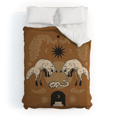 Iveta Abolina Celestial Fox Sisters Comforter