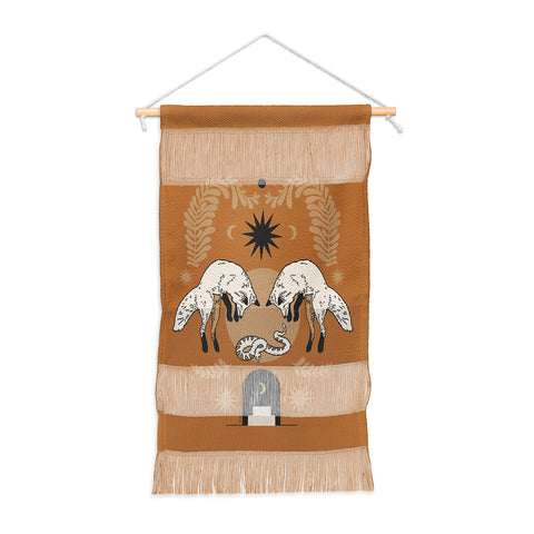 Iveta Abolina Celestial Fox Sisters Wall Hanging Portrait