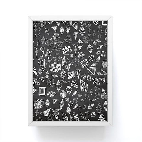 Iveta Abolina Chalk Crystals Framed Mini Art Print
