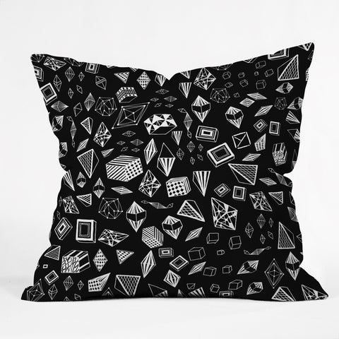 Iveta Abolina Chalk Crystals Outdoor Throw Pillow