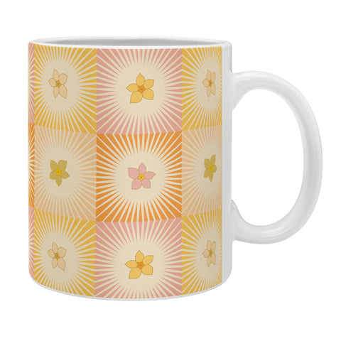 Iveta Abolina Cheerful Sun Check Coffee Mug