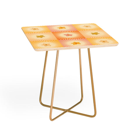 Iveta Abolina Cheerful Sun Check Side Table
