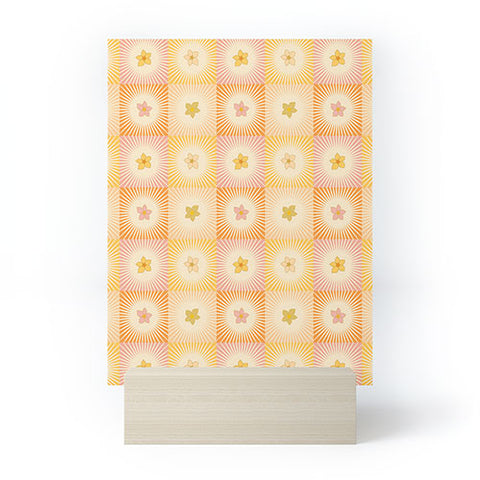 Iveta Abolina Cheerful Sun Check Mini Art Print