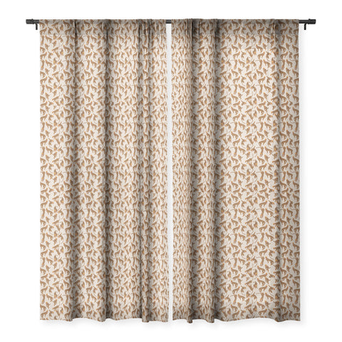 Iveta Abolina Cheetah Fashionista Sheer Window Curtain