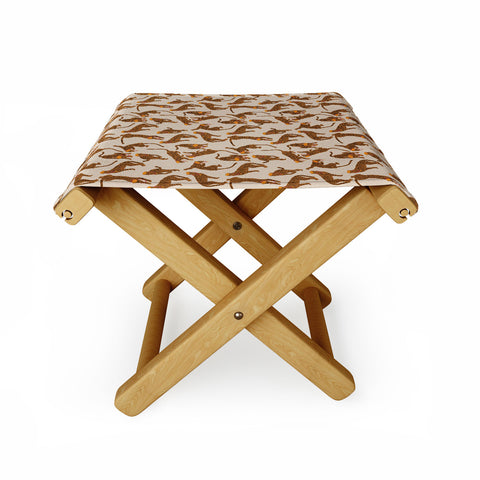 Iveta Abolina Cheetah Fashionista Folding Stool
