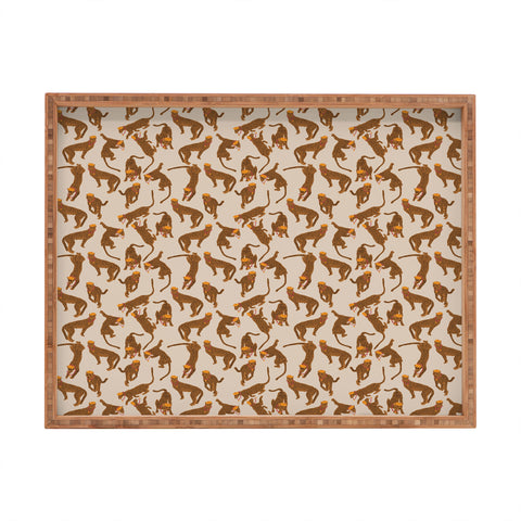 Iveta Abolina Cheetah Fashionista Rectangular Tray
