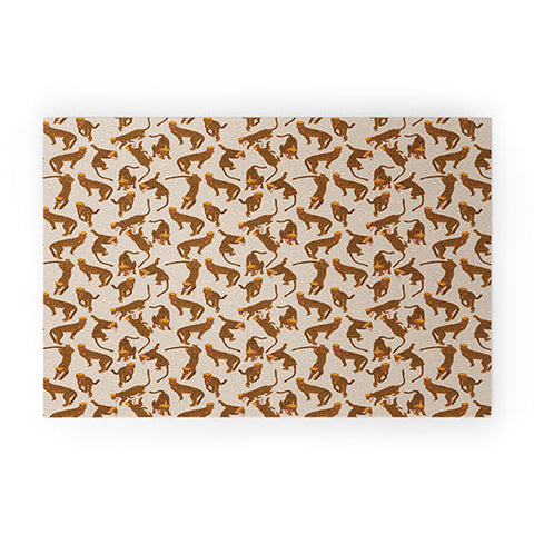Iveta Abolina Cheetah Fashionista Welcome Mat