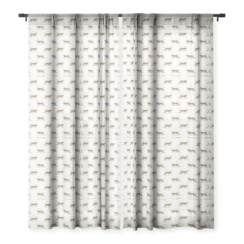 Iveta Abolina Cheetah Park Sheer Window Curtain