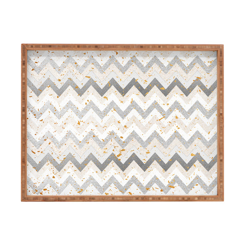 Iveta Abolina Chevron Confetti Rectangular Tray
