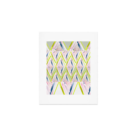 Iveta Abolina Chevron Glitch Art Print