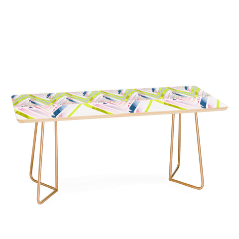 Iveta Abolina Chevron Glitch Coffee Table