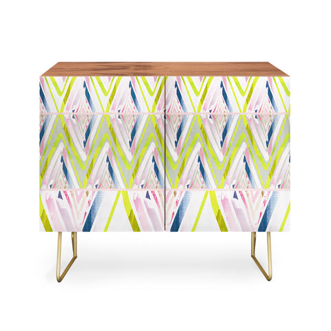 Iveta Abolina Chevron Glitch Credenza