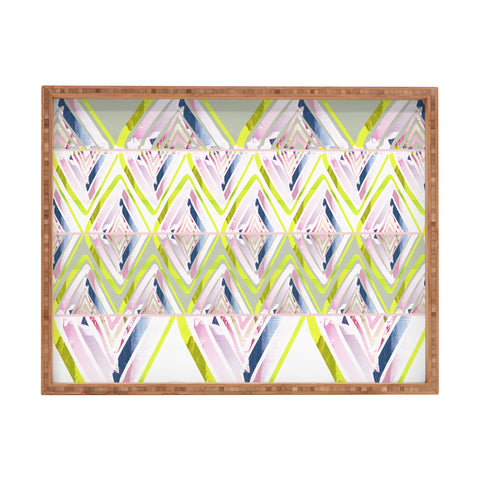 Iveta Abolina Chevron Glitch Rectangular Tray