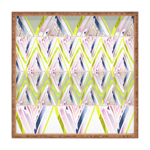 Iveta Abolina Chevron Glitch Square Tray