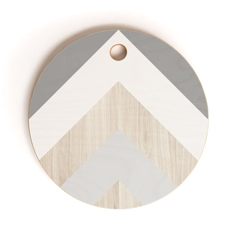 Iveta Abolina Chevron Peak Cutting Board Round