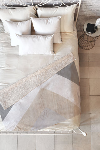 Iveta Abolina Chevron Peak Fleece Throw Blanket