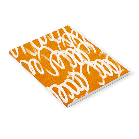 Iveta Abolina Chunky Squiggle Caramel Linen Notebook