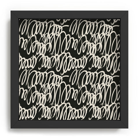 Iveta Abolina Chunky Squiggle Coal Black Recessed Framing Square