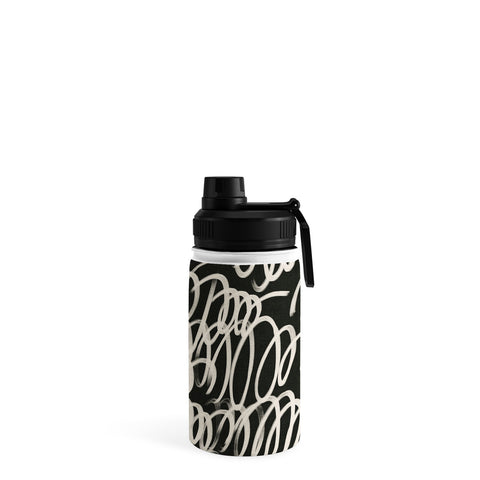 Iveta Abolina Chunky Squiggle Coal Black Water Bottle