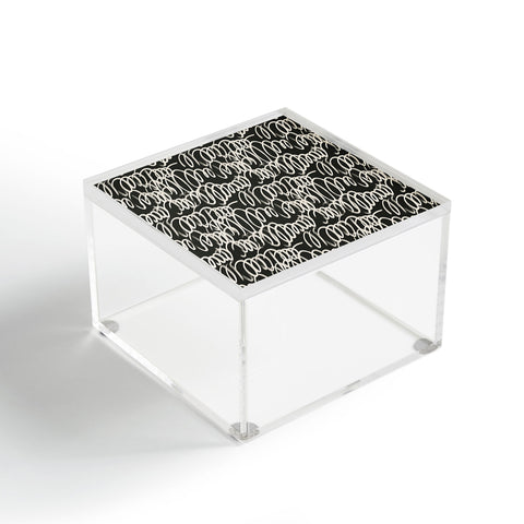 Iveta Abolina Chunky Squiggle Coal Black Acrylic Box