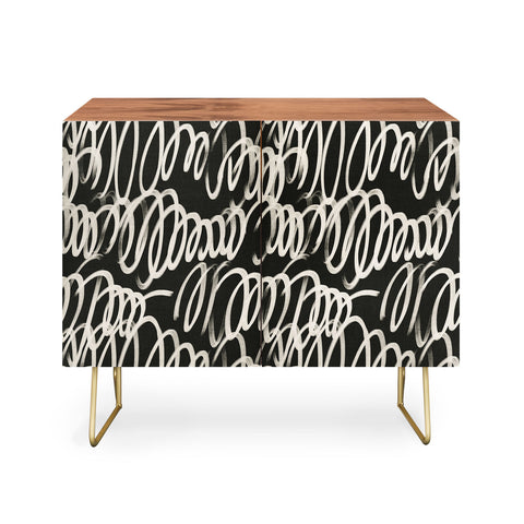 Iveta Abolina Chunky Squiggle Coal Black Credenza