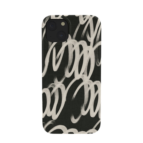 Iveta Abolina Chunky Squiggle Coal Black Phone Case