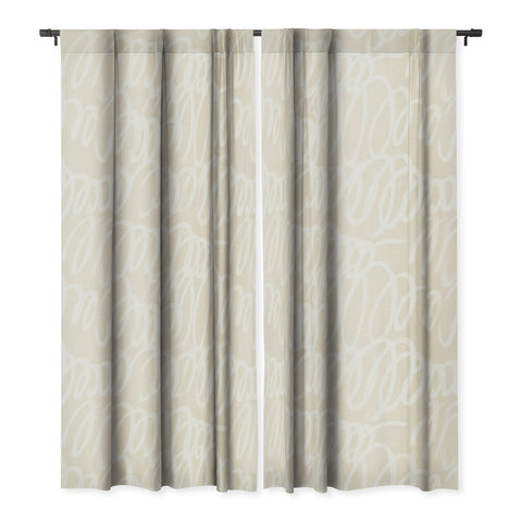 Iveta Abolina Chunky Squiggle Cream Linen Blackout Non Repeat