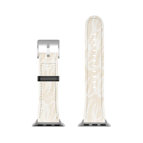 Iveta Abolina Chunky Squiggle Cream Linen Apple Watch Band