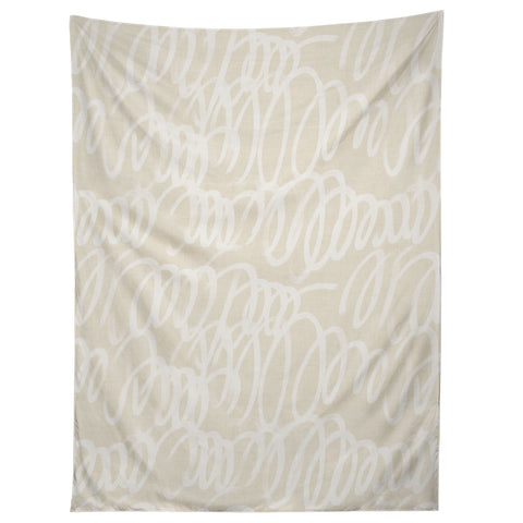 Iveta Abolina Chunky Squiggle Cream Linen Tapestry