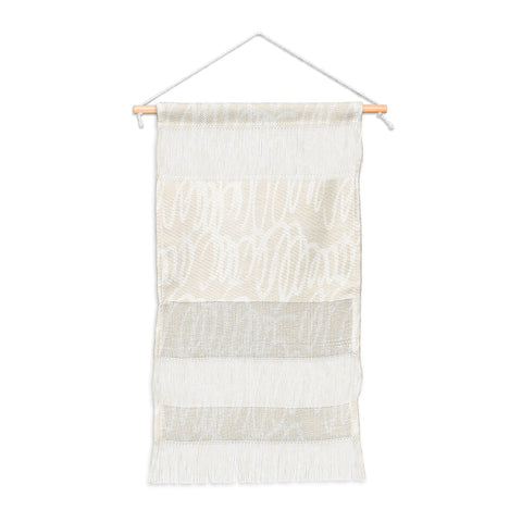 Iveta Abolina Chunky Squiggle Cream Linen Wall Hanging Portrait