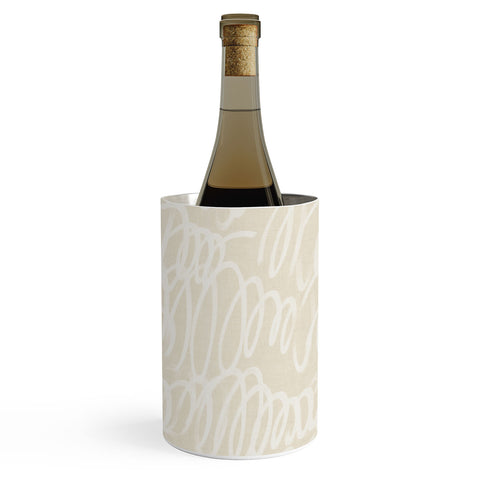 Iveta Abolina Chunky Squiggle Cream Linen Wine Chiller