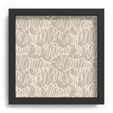 Iveta Abolina Chunky Squiggle Dove Grey Recessed Framing Square