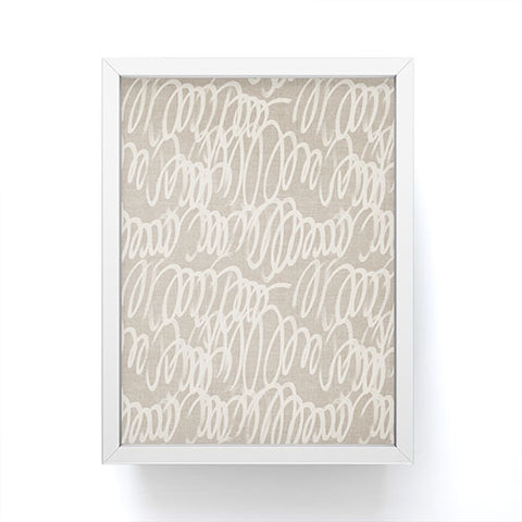 Iveta Abolina Chunky Squiggle Dove Grey Framed Mini Art Print