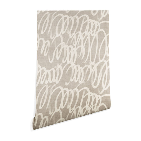 Iveta Abolina Chunky Squiggle Dove Grey Wallpaper