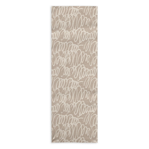 Iveta Abolina Chunky Squiggle Dove Grey Yoga Towel