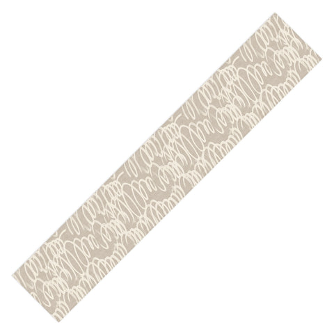 Iveta Abolina Chunky Squiggle Dove Grey Table Runner