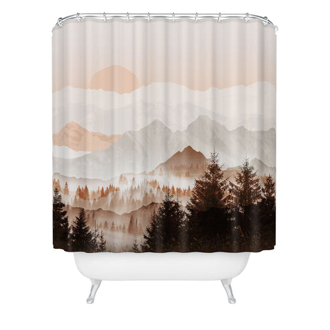 Iveta Abolina Cinnamon Peak Shower Curtain