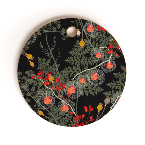 Iveta Abolina Citlali Night Cutting Board Round
