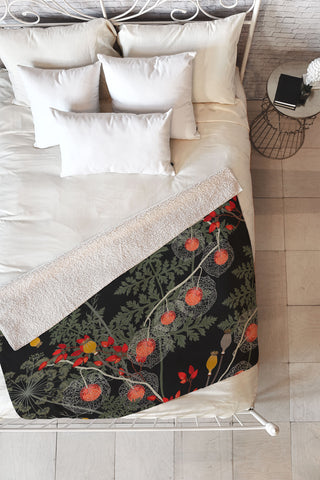 Iveta Abolina Citlali Night Fleece Throw Blanket