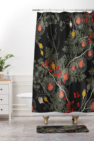 Iveta Abolina Citlali Night Shower Curtain And Mat