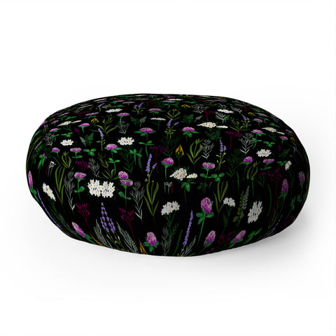 Iveta Abolina Clover Fields Floor Pillow Round