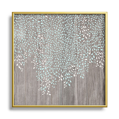 Iveta Abolina Coastal Raindrops Metal Square Framed Art Print