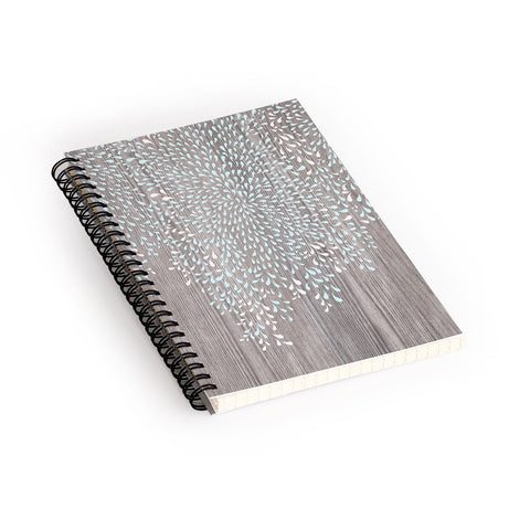 Iveta Abolina Coastal Raindrops Spiral Notebook