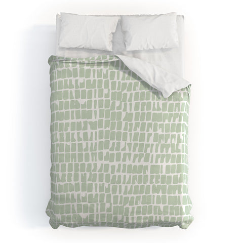 Iveta Abolina Cobbler Square Sage Duvet Cover