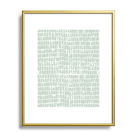 Iveta Abolina Cobbler Square Sage Metal Framed Art Print