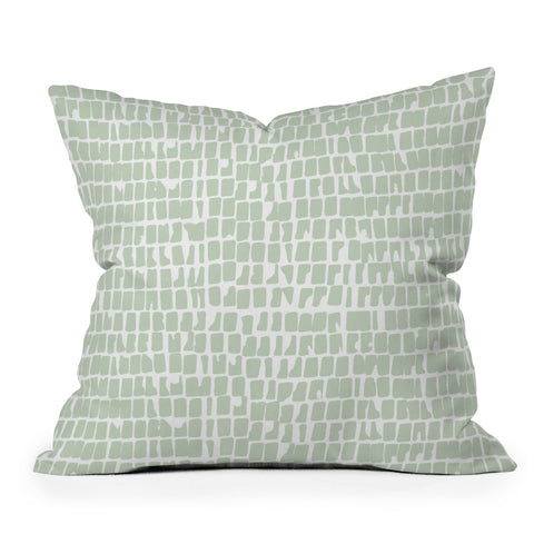 Iveta Abolina Cobbler Square Sage Throw Pillow