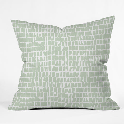 Iveta Abolina Cobbler Square Sage Outdoor Throw Pillow