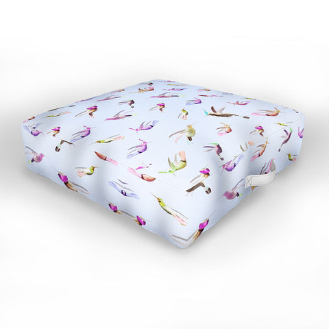 Iveta Abolina Colibri Garden Outdoor Floor Cushion
