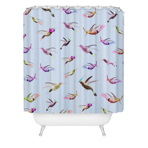 Iveta Abolina Colibri Garden Shower Curtain